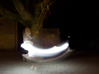 Illustration for article titled Swing Lamp Lets Kids Play in the Dead of Night